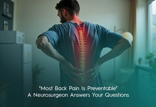 Patient consultation about back pain prevention